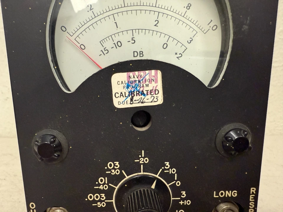 Sistema de campana eléctrica Western vintage - medidor de ohmios - O DB 1MW/6000 Foto 3 de 4