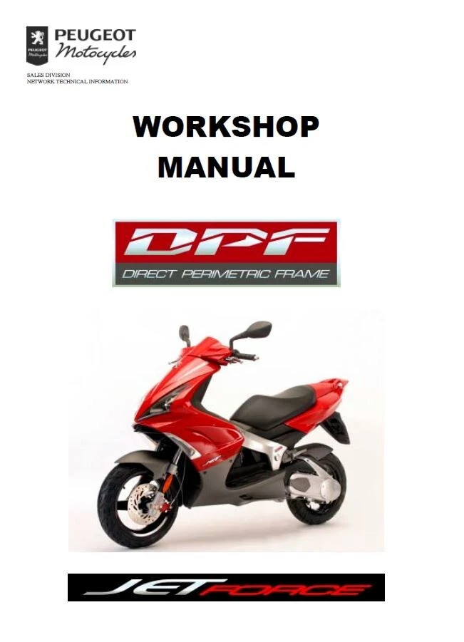 Peugeot Jetforce 50cc 125cc Scooter Service Repair Workshop Manual USB 08 - 24 - Image 2 of 4