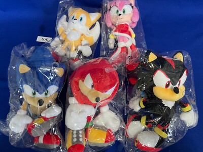 Sonic the Hedgehog ALL STAR COLLECTION Plush Tails Knuckles Amy Shadow ...