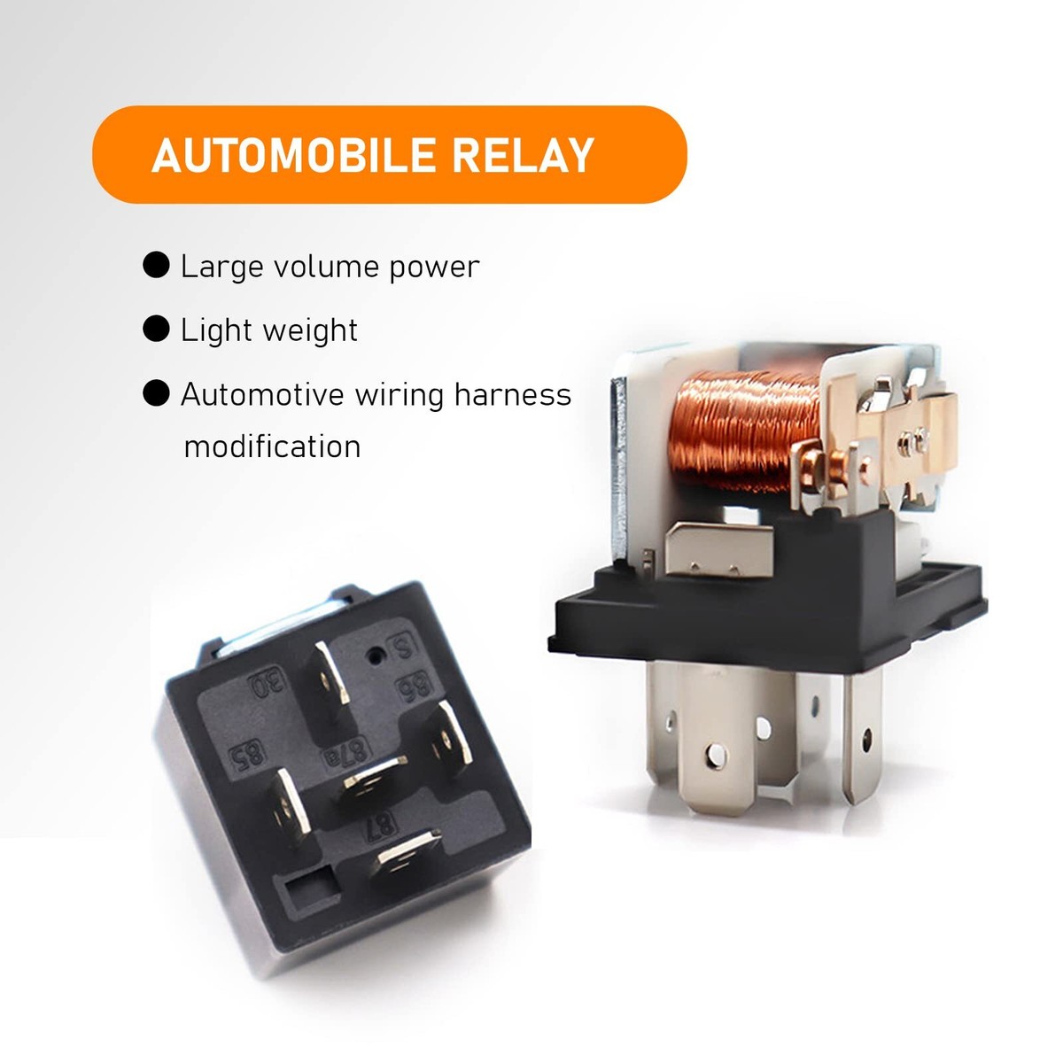 Universal Relay 5 Pins - 12V - 40A - Foto 2