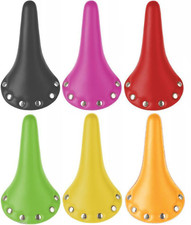 Riveted Classic Traditional Retro Fixie Road Seat Vintage Bike Saddle 6 Colours