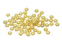 "100 Zwischenperlen \"Kleine Kugeln\" In Goldfarben"