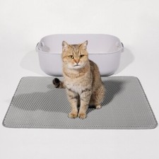 Premium New Double Layer Cat Litter Mat - Non-Slip, Waterproof, Easy to Clean