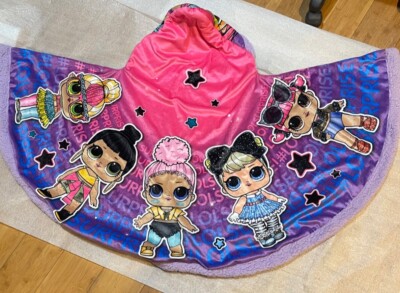 Lol Doll Blanket Girl Polyester Multicolored Hooded