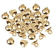 200x Ball Pendant End   Craft Bell Shape Bead Caps Jewelry Findings Gold