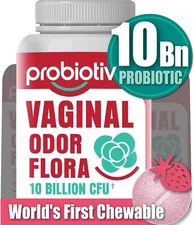 Probiotiv Vaginal Health Odor Flora Probiotics 10 Billion CFU -30ct Strawberry