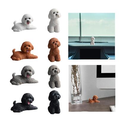 Dog Miniature Figurine Bonsai Decor for Living Room Bookshelf Fireplace |  eBay UK