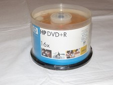 HP DVD R 16X 50 Pack 4.7 GB Data 120 Minutes Video 50 dvd discs NEW Old Stock  