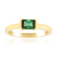 Cavill Indigolith Ring 0,47Ct Oktagon Sterlingsilber 925 Vergoldet Damen
