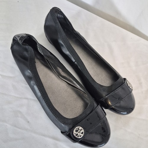 Coach Chelsea Cuero Negro Puntera Ballet Pisos Mujer’s 9M. NUEVO - Imagen 3 de 10
