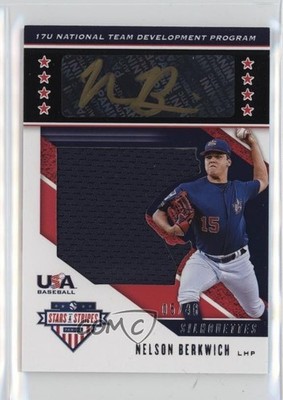 2019 Panini USA Baseball Stars & Stripes 5/48 Nelson Berkwich #USA-CP Auto 2id
