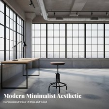 Adjustable Industrial Stool Built-in Footrest Adjustable Industrialdesign Stool