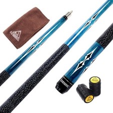 58 Inch 19oz 1/2 Maple Billiard Stick Pool Cue Set 11.5mm/13mm Tip Weight Adj...