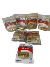 Lot 6 ProLine 993-015NL EZ-Connect Adapter Comp. Tee Fitting. Brass. 3/8" x 1/4"
