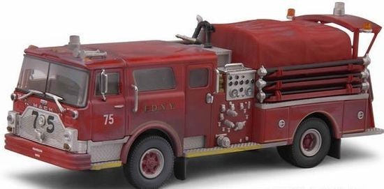 Code 3 1:64 scale  Mack CF FDNY Engine 75 Valiant Service diecast fire truck