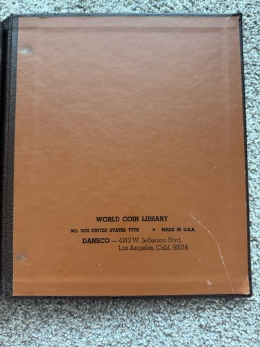 Dansco United States US Type Collection 7070 5 Pg. Coin Album w/ RARE Gold Page - Picture 14 of 15