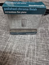 Good home. Polished chrome Finish Screw less Flat Plate Single Light Switch.