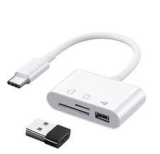 3 en 1 USB C Lecteur de carte SD, Adaptateur usb C vers SD / Micro SD / USB 3...