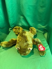 Ty Classic Plush - FREDDIE the Frog 15 Inch NEW MWMTs Croaking Rattle Inside