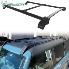 Fits 21-25 Ford Bronco Aluminum Roof Rack Cross Bars Rail Luggage Carrier Kit