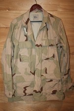 USGI Desert Camo Combat Coat Medium Long 3 Color 50/50 Ripstop New