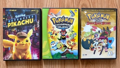 POKEMON PIKACHU, Champion Island & OP Sinnoh League Victors DVDs