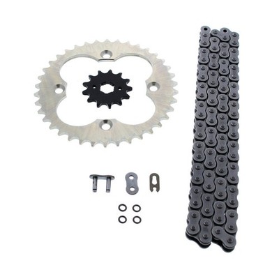 1991-1992 Honda TRX250R 250R 520-96 O Ring Chain & Sprocket Silver 13/38