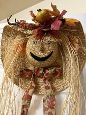fall scarecrow hat wreath Halloween