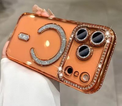 Handy Hülle Für iPhone 17 16 15 Pro Max Bling Glitzer Kameraschutz Tasche Case