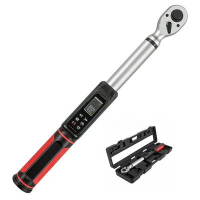 3/8'' Digital Torque Wrench 2.03-135Nm ±2% Accuracy w/Buzzer LED Vibration Alarm