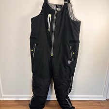 RefrigiWear 0795R Insulated Freezer Bib Overalls Black Size 5XL Cold Weather