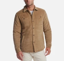 Weatherproof Vintage Men Corduroy Button Front Quilted Jacket Kangaroo Size M