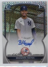 2023 Bowman Chrome Prospect HTA Choice Mojo Refractor Brandon Mayea Auto 01nw