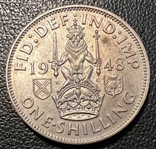 1948 Great Britain One Shilling Scottish Crest XF/AU