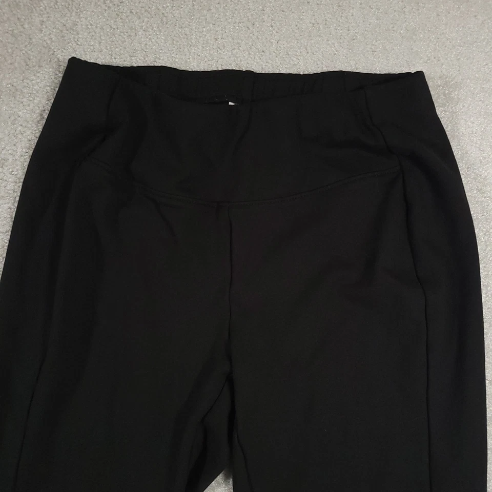 J Jill Pull On Ponte Knit Legging Pants Crop Women's Small Black Stretch - Image 3 of 4