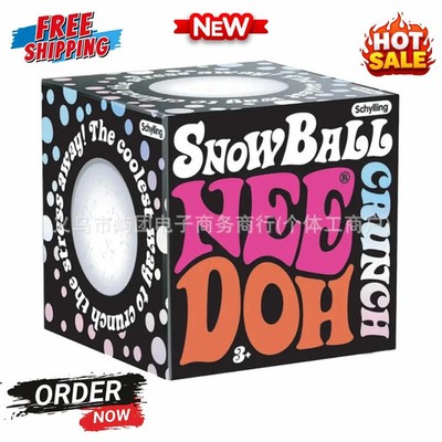 NeeDoh Snow Ball Crunch Stress Relief Toy Squeeze Ball Fidget