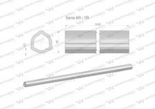 WARYNSKI Series 6R and 7R Shaft Inner Tube 1210 1 Piece