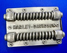 Harley Davidson Shocks Motorcycles Spring Parts Collectors 2002 H-D Belt Buckle