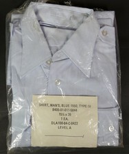 USAR USAF US 1984 Shirt Man&acute;s Cotton / Poly Blue 1550 Size 15&frac12; x 35 Hemd Langarm