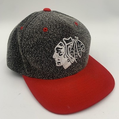 NHL Chicago Blackhawks Mitchell & Ness Adult Cap Hat Mitchell & Ness Red/Gray