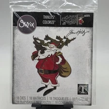 Sizzix Tim Holtz Woodland Santa Colorize Thinlits Die Set Christmas 665573