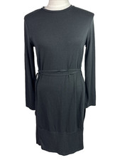 UNIQLO x Hana Tajima 3D Knit Extra Fine Merino Ribbed Long-Sleeve Dress Sz M