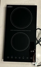 Summit 12” 2 Burner Electric Cooktop 230 V Radiant Cooktop ADA Compliant, Black