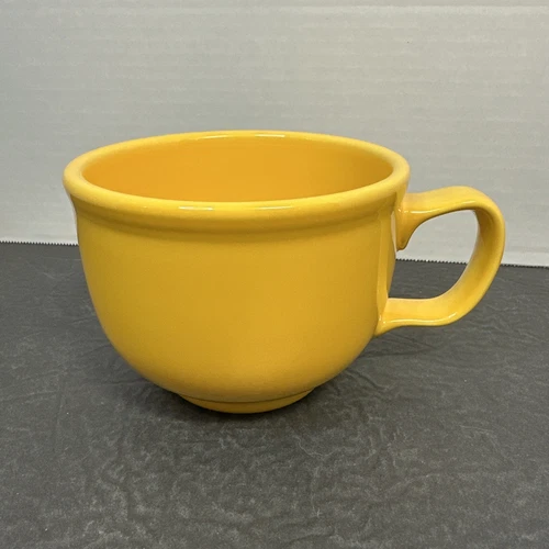 Fiesta Homer Laughlin China Daffodil Yellow Jumbo Coffee Chili Soup Mug USA