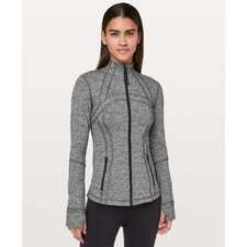LULULEMON Define Jacket Heathered Black Gray Marled Sz 4 118 WW9 