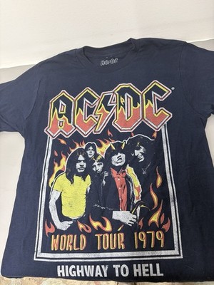 AC/DC World Tour 1979 Highway To Hell Men s T-shirt Size S
