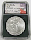 2023 American Silver Eagle NGC MS70 FDOI Signed Elizabeth Jones