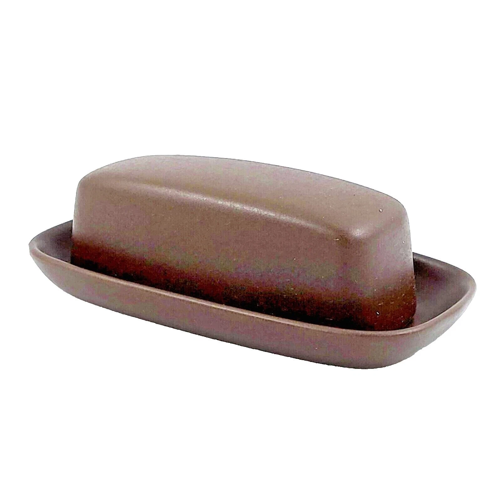 Vintage Langley Denby LUCERNE Butter Dish with Lid - Matte Brown MCM Stoneware
Opens in a new window