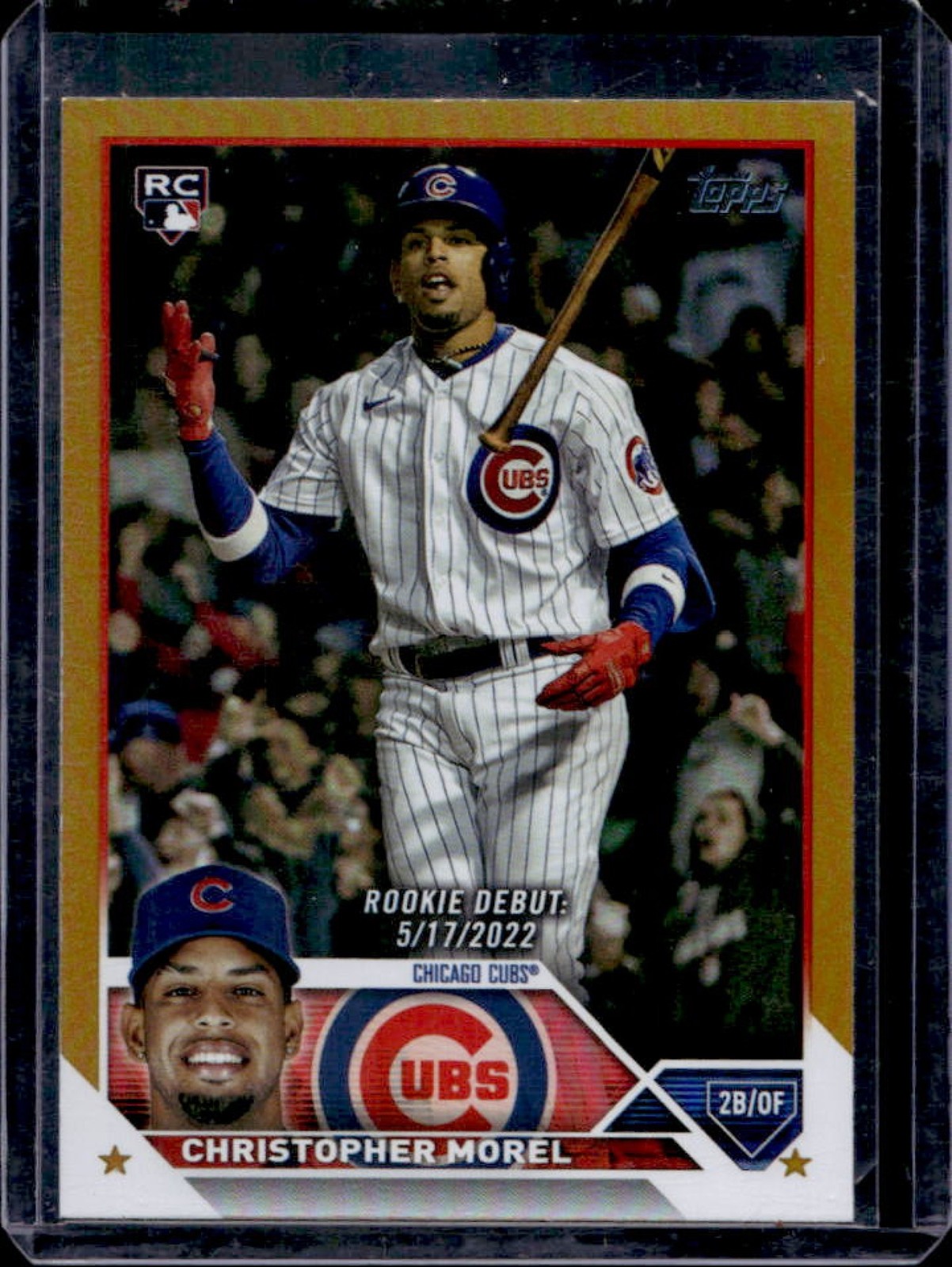 2023 Topps Update Christopher Morel RC Gold Foil Rookie #US163 Cubs