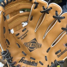 Franklin 4609 RTP Series Leather Laced 9.5" RHT T-Ball Baseball Glove Never Used